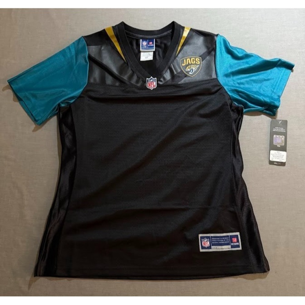 Jacksonville Jaguars Pro Line NFL Jersey Womens Small Black Short Sleeve.